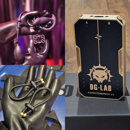 Dungeon Labs Civet and Coyote 3.0 Estim Edging Kit