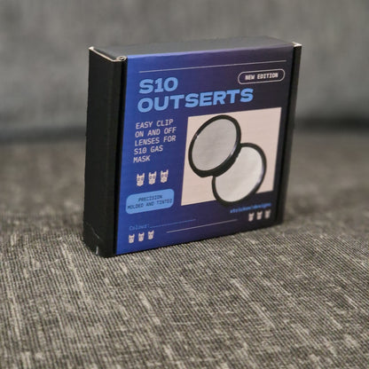 S10 Gas Mask Outserts Clip On Covers